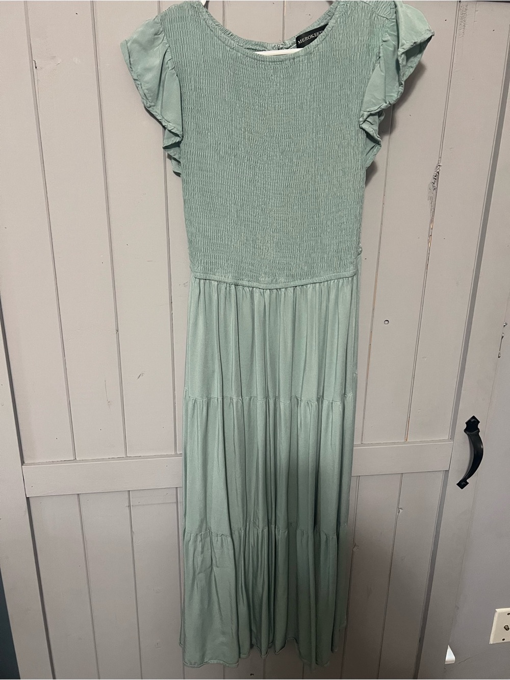Mudd Women's Mint Tiered Maxi Dress